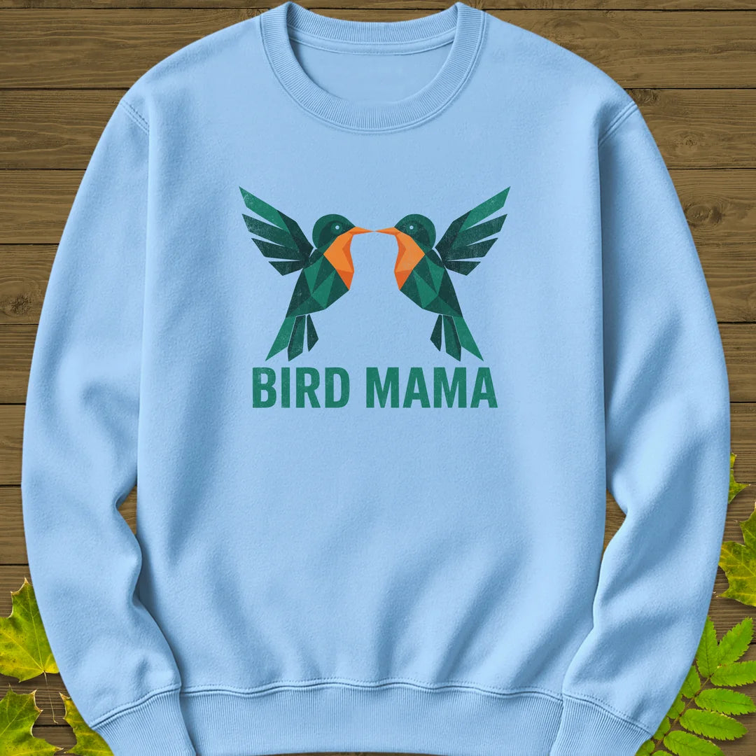 Bird Mama Sweatshirt in Light Blue