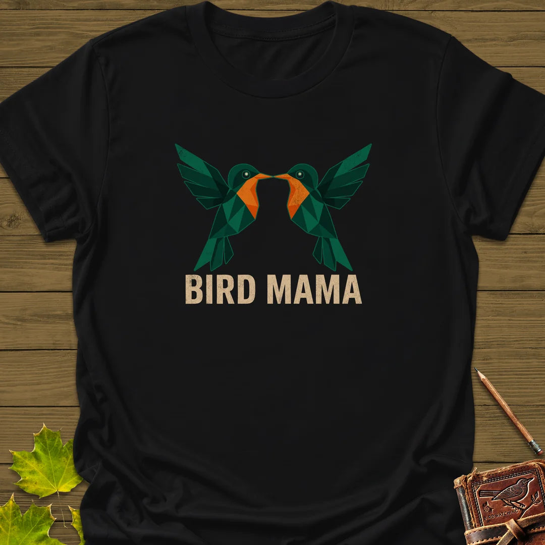 Bird Mama T-Shirt in Black