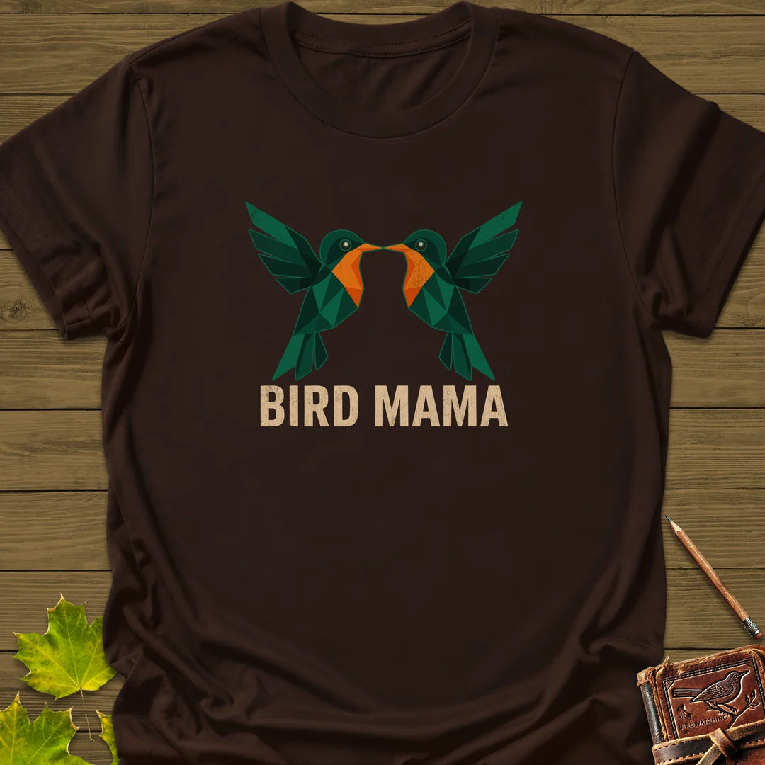 Bird Mama T-Shirt in Dark Chocolate