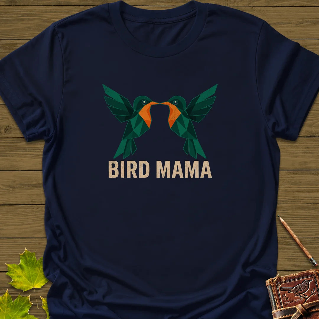Bird Mama T-Shirt in Navy