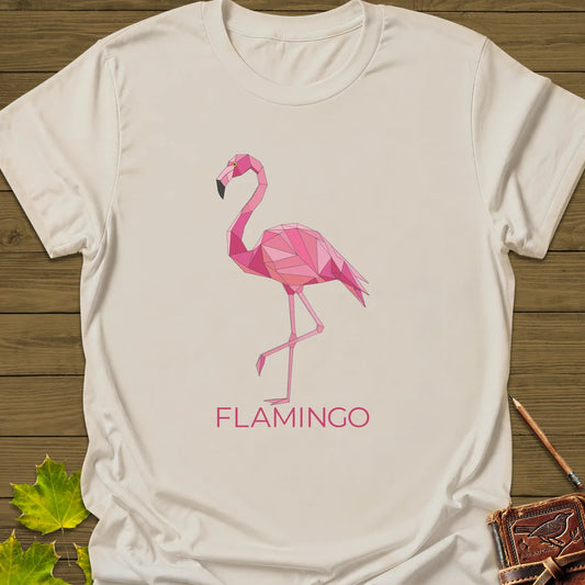 Flamingo Flair T-Shirt in Natural