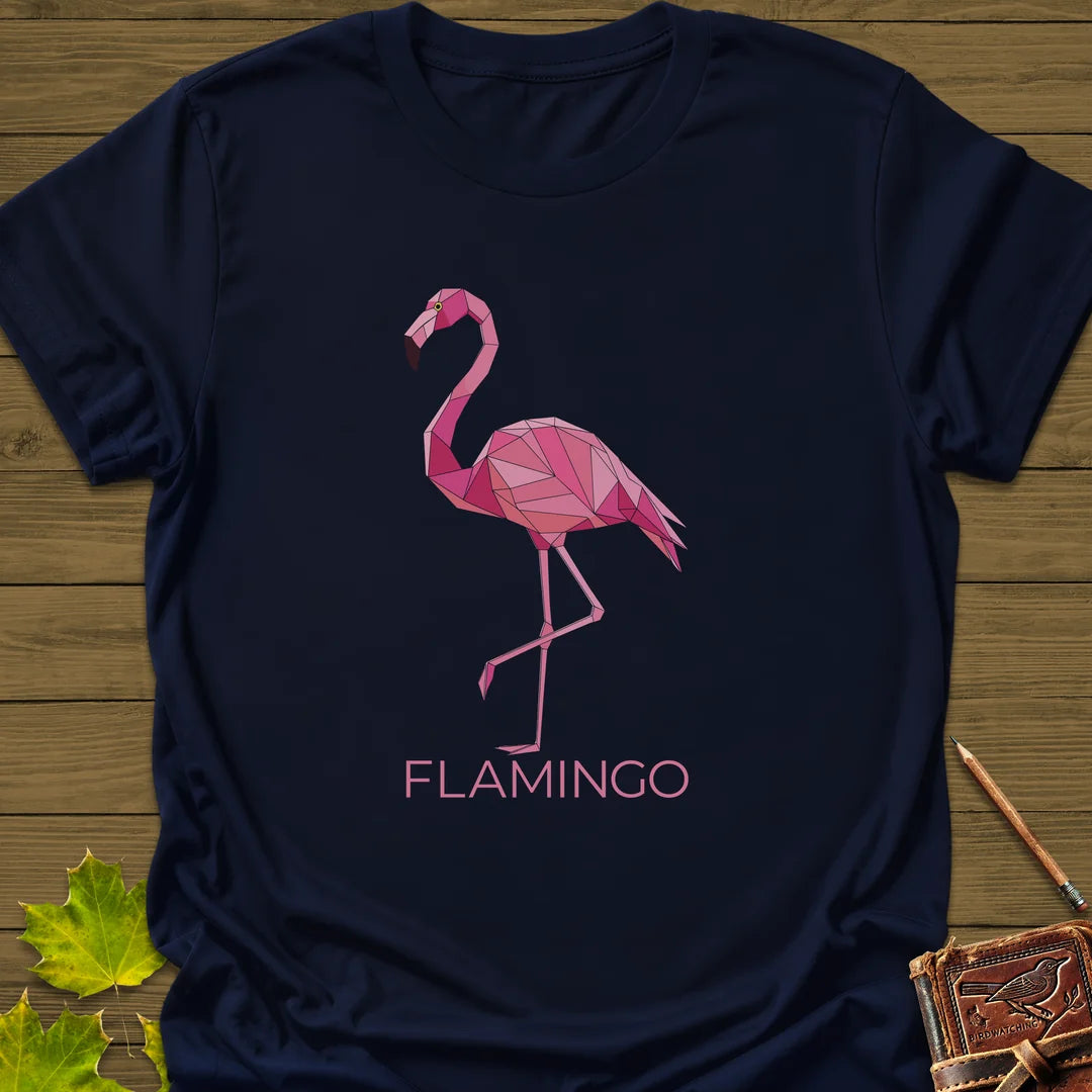 Flamingo Flair T-Shirt in Navy