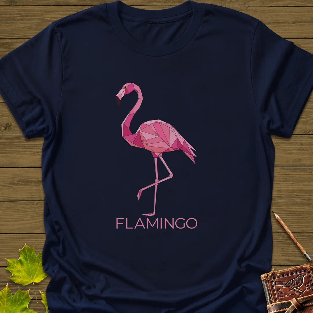 Flamingo Flair T-Shirt in Navy