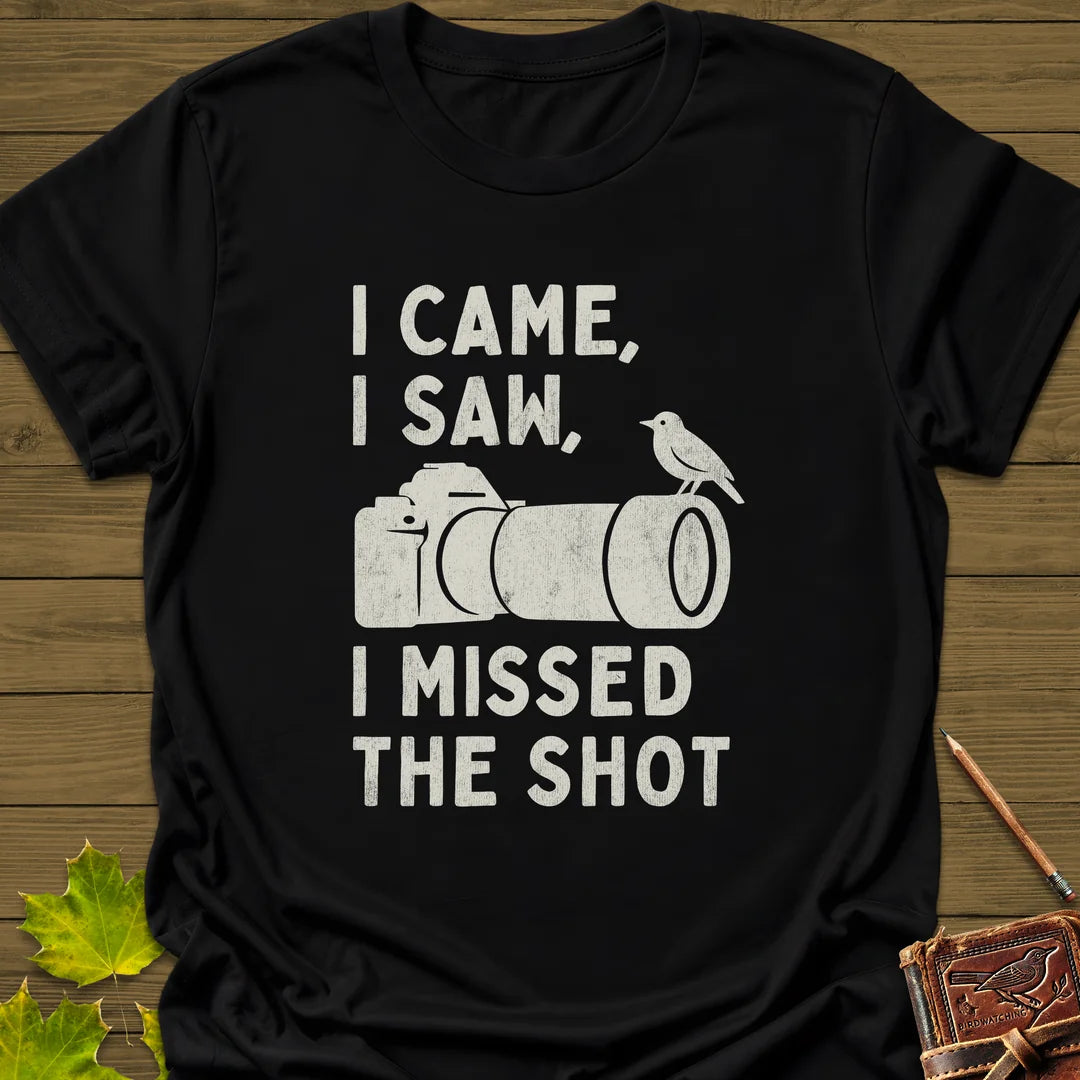 Missed The Shot T-Shirt in Black