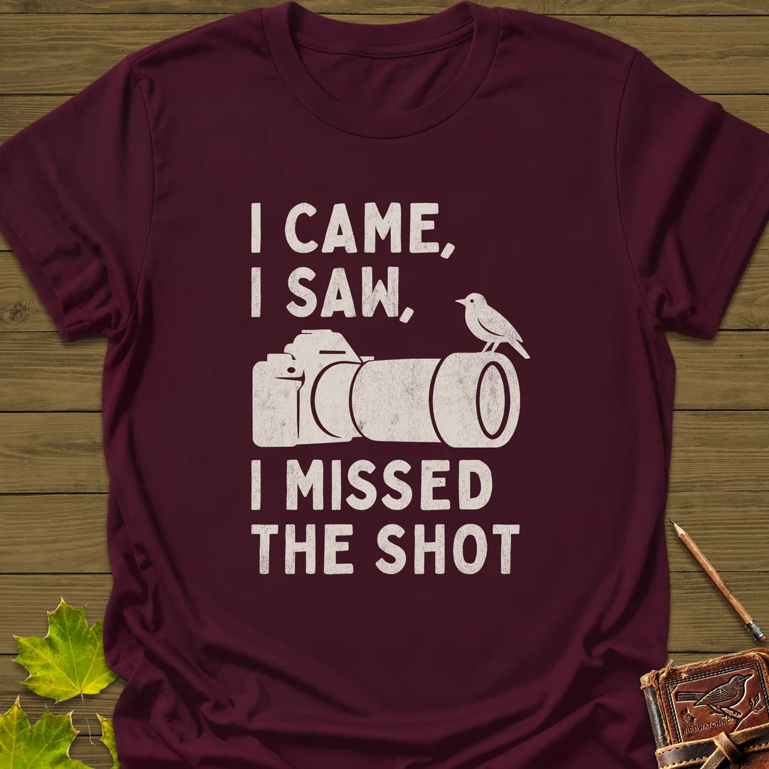 Missed The Shot T-Shirt in Maroon