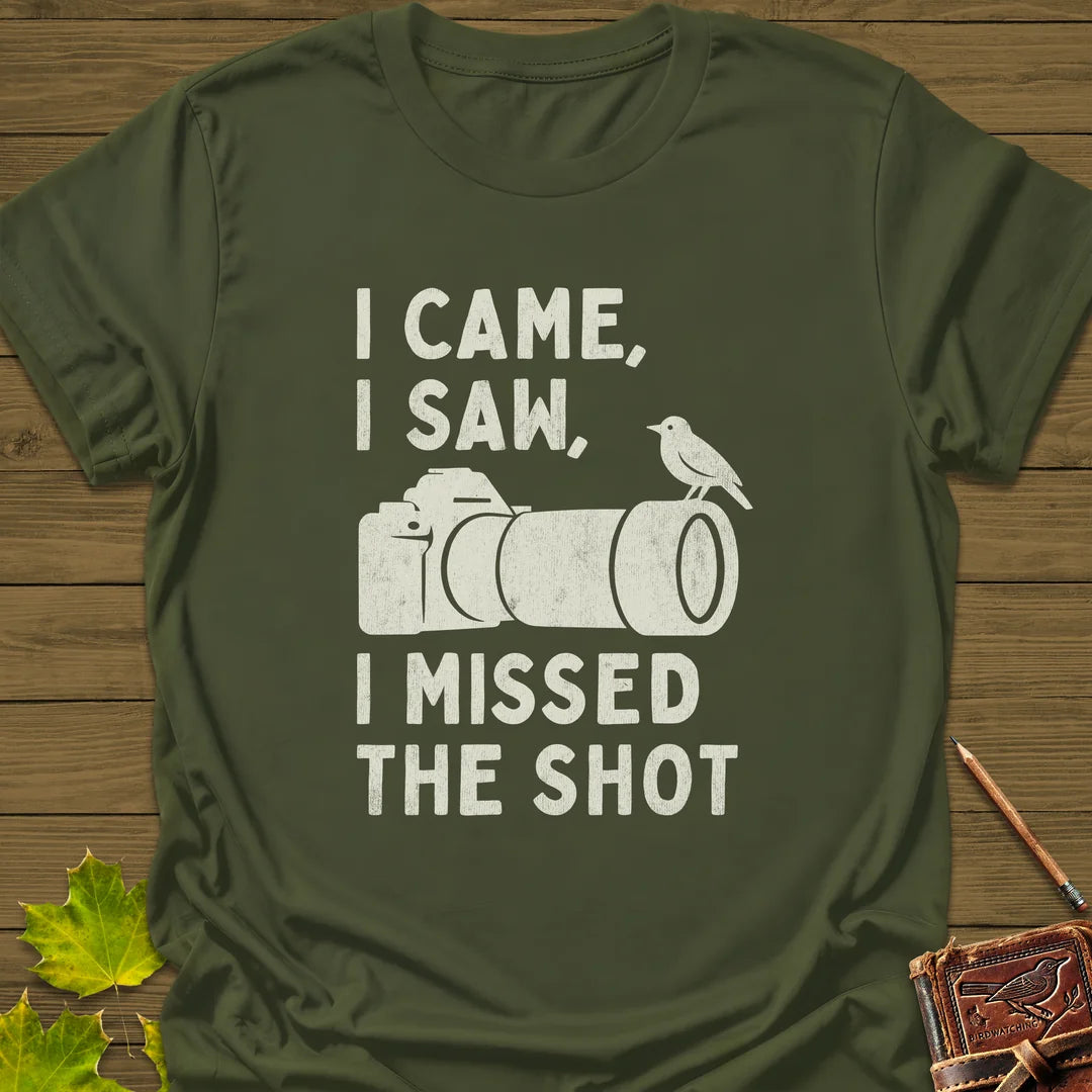 Missed The Shot T-Shirt in Military Green