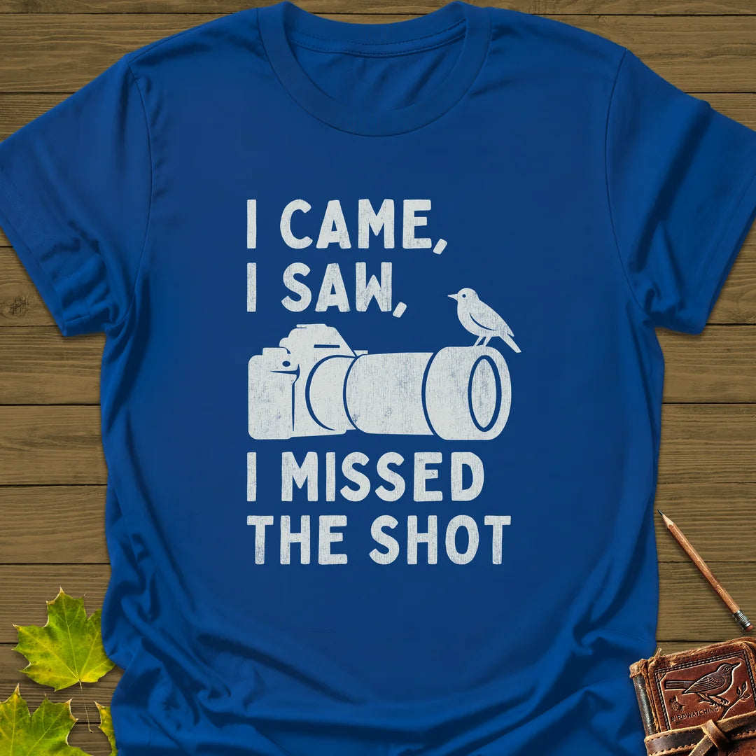 Missed The Shot T-Shirt in Royal