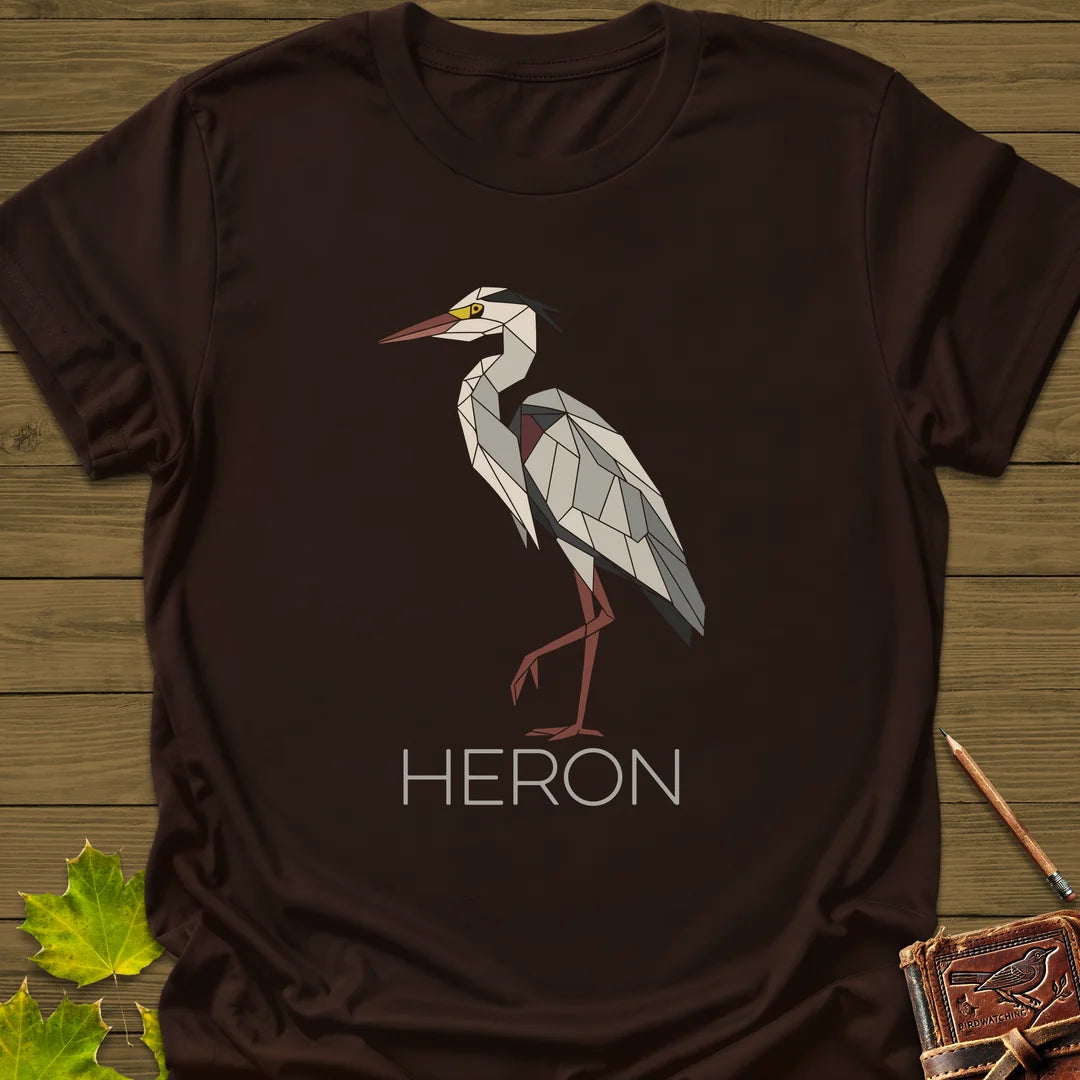 Heron Haze T-Shirt in Dark Chocolate