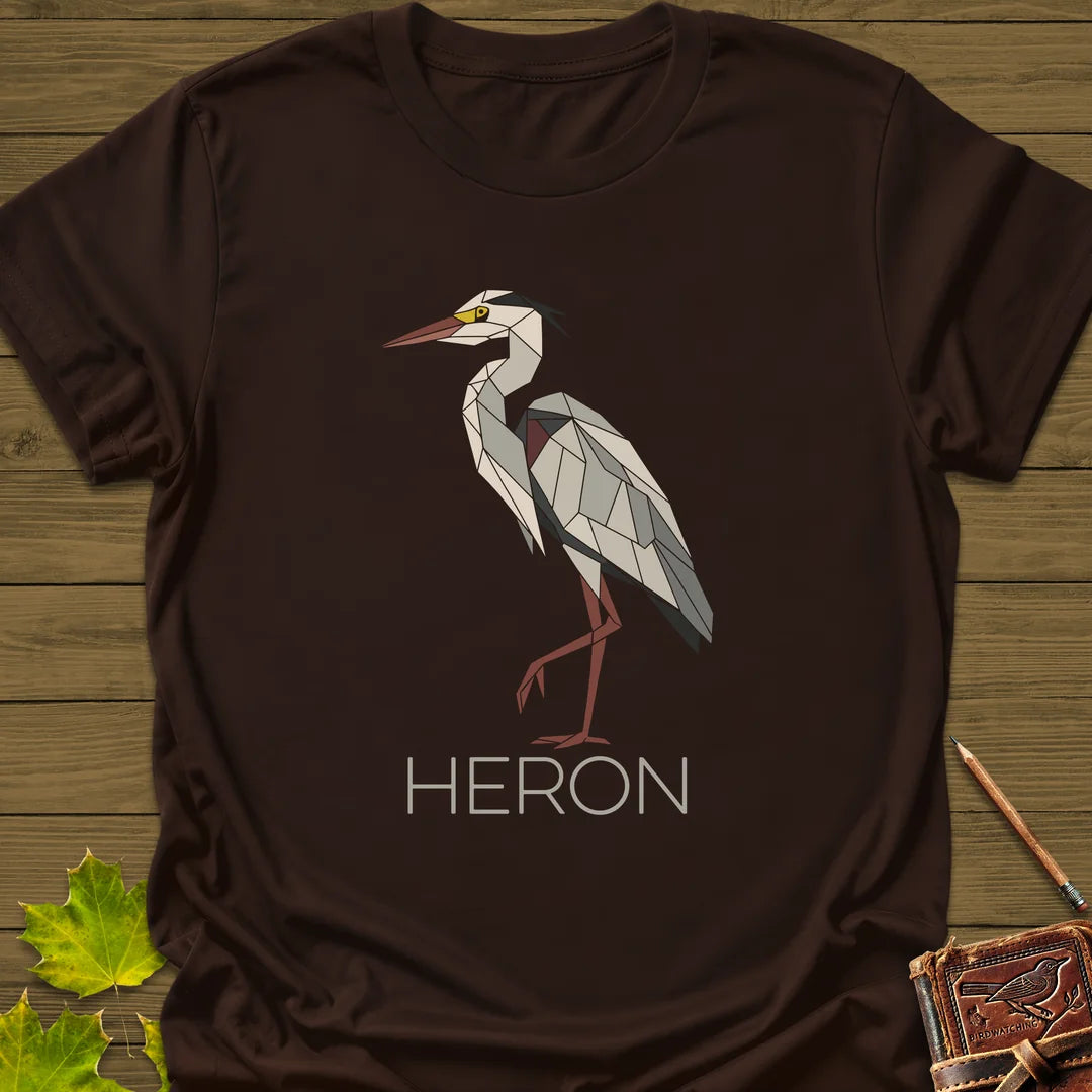 Heron Haze T-Shirt in Dark Chocolate