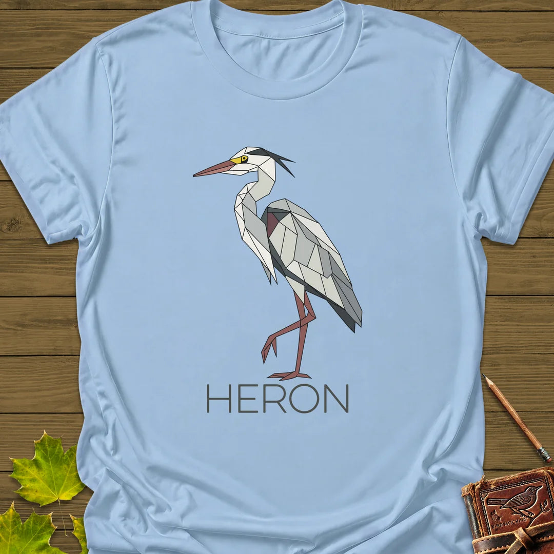 Heron Haze T-Shirt in Light Blue