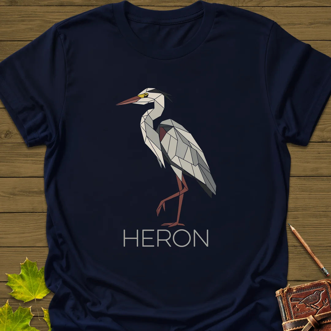 Heron Haze T-Shirt in Navy