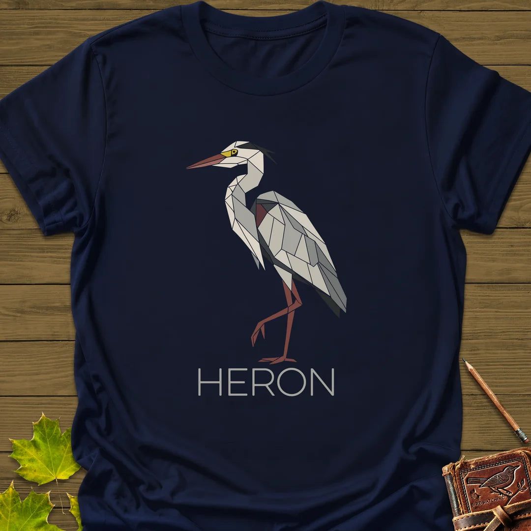 Heron Haze T-Shirt in Navy