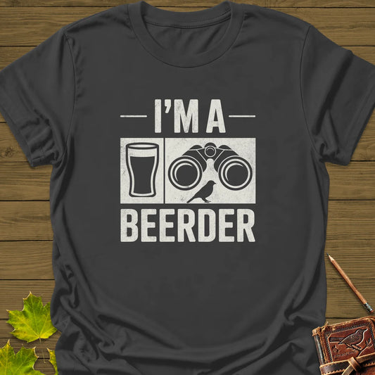I'm A Beerder T-Shirt in Charcoal