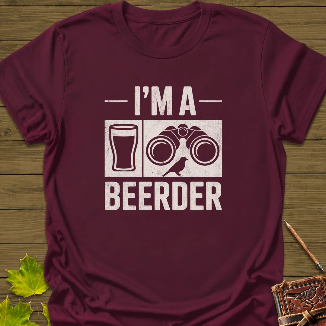 I'm A Beerder T-Shirt in Maroon
