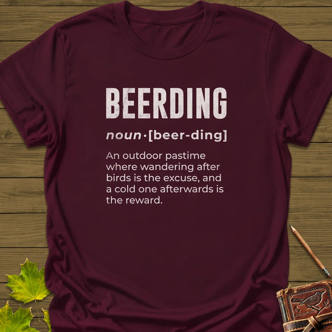 Beerding Definition T-Shirt in Maroon
