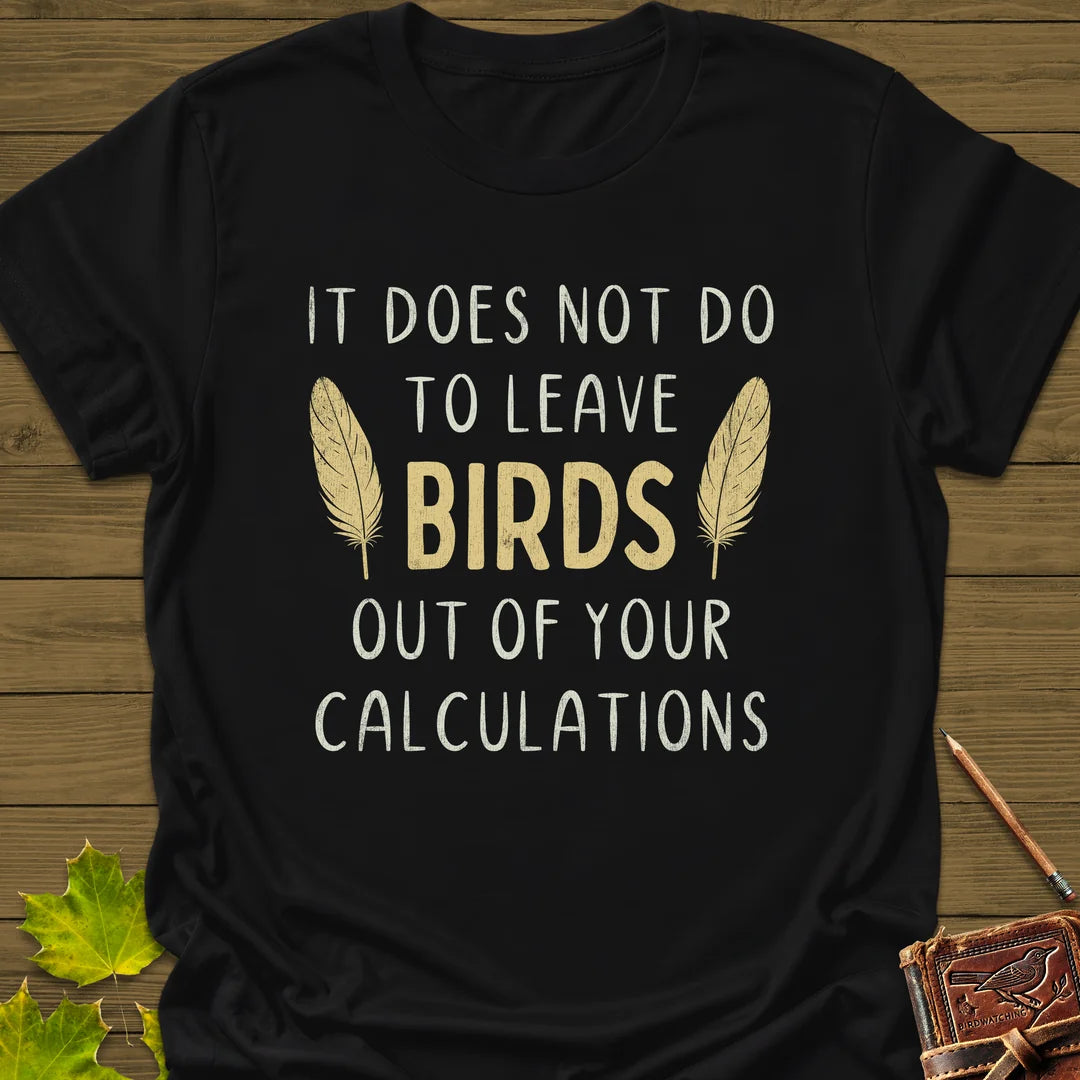 Bird Calculations T-Shirt in Black