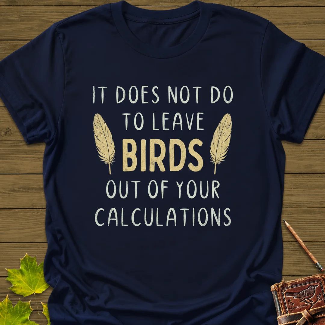 Bird Calculations T-Shirt in Navy