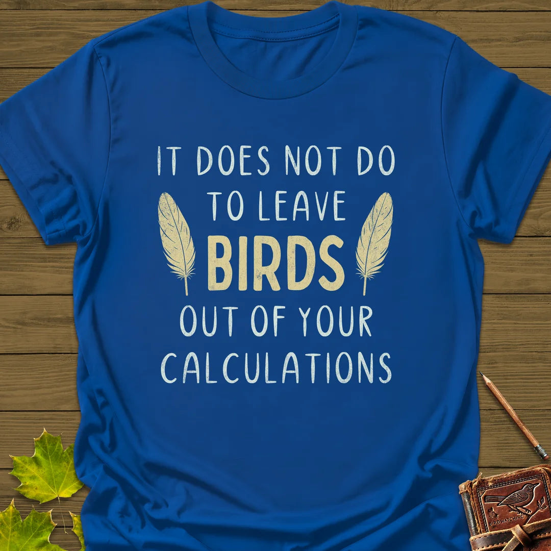 Bird Calculations T-Shirt in Royal