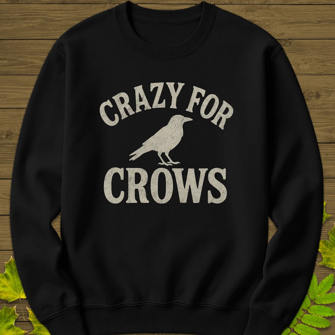 Crazy For Crows Sweatshirt in Black