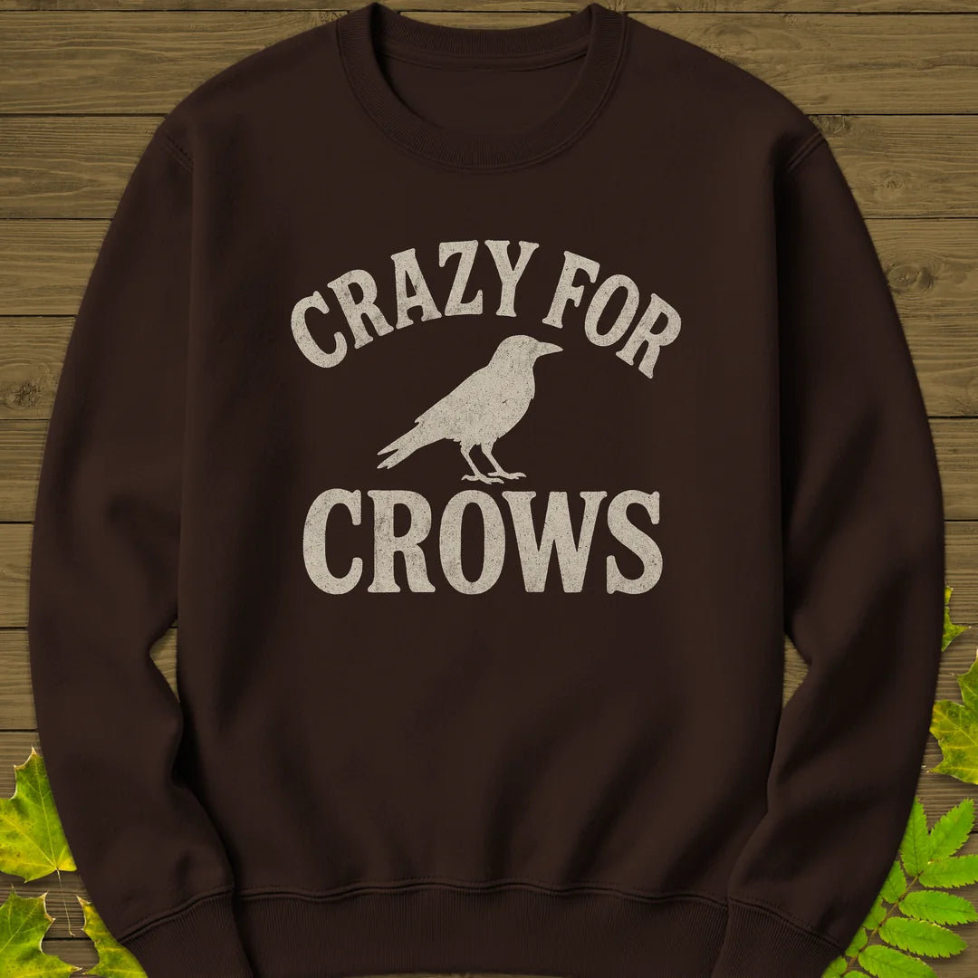 Crazy For Crows Sweatshirt in Dark Chocolate