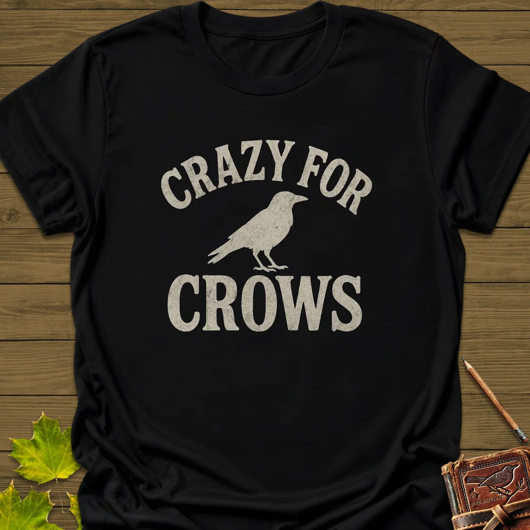 Crazy For Crows T-Shirt in Black