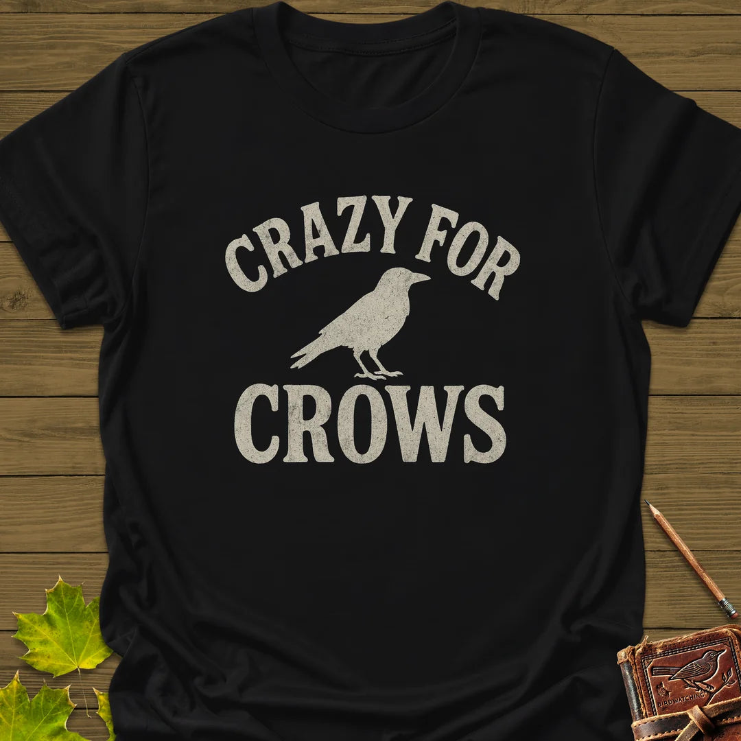 Crazy For Crows T-Shirt in Black