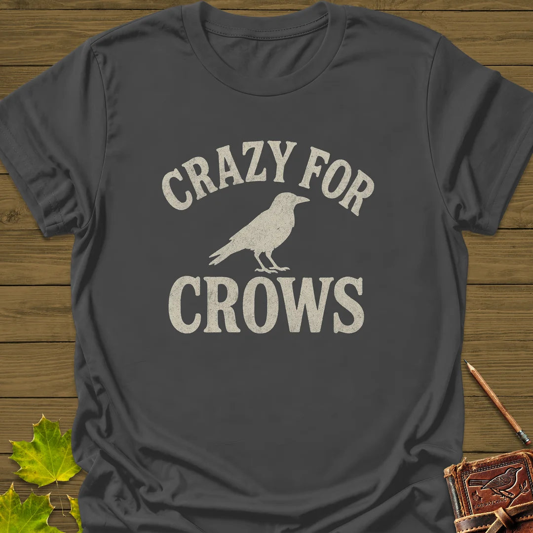 Crazy For Crows T-Shirt in Charcoal