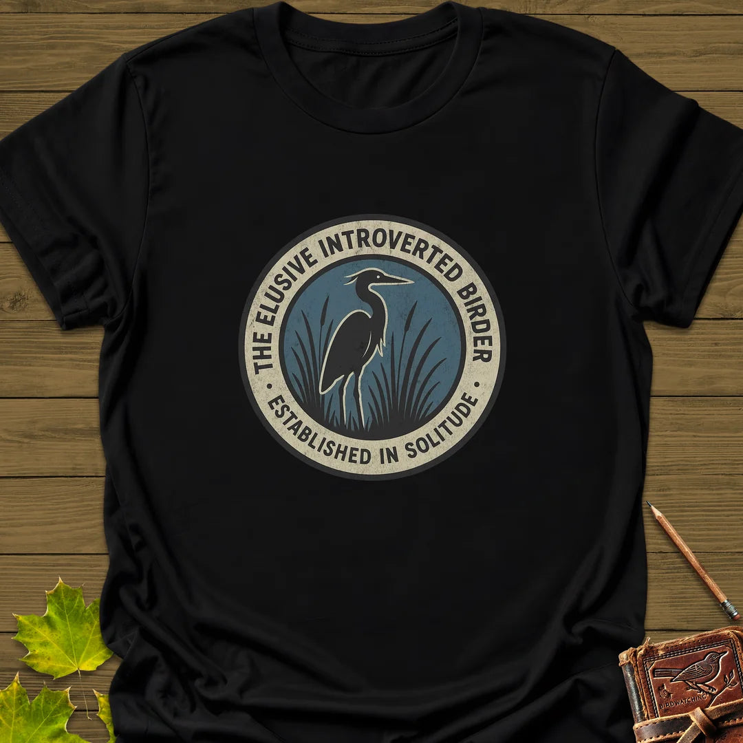 Elusive Birder T-Shirt in Black