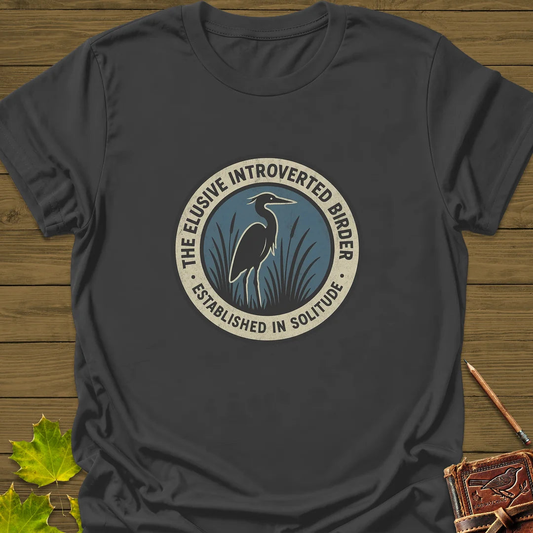 Elusive Birder T-Shirt in Charcoal