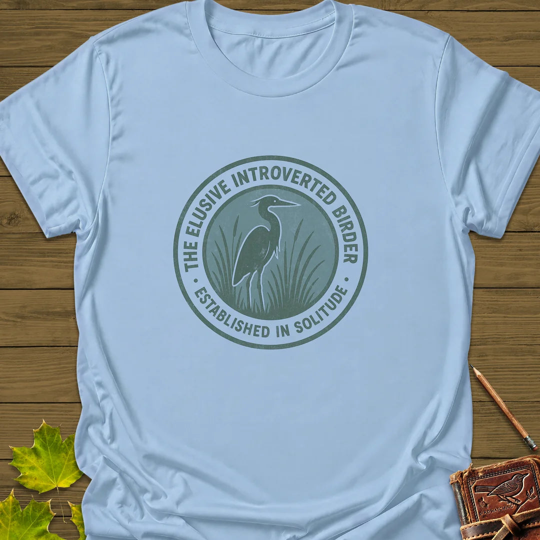 Elusive Birder T-Shirt in Light Blue