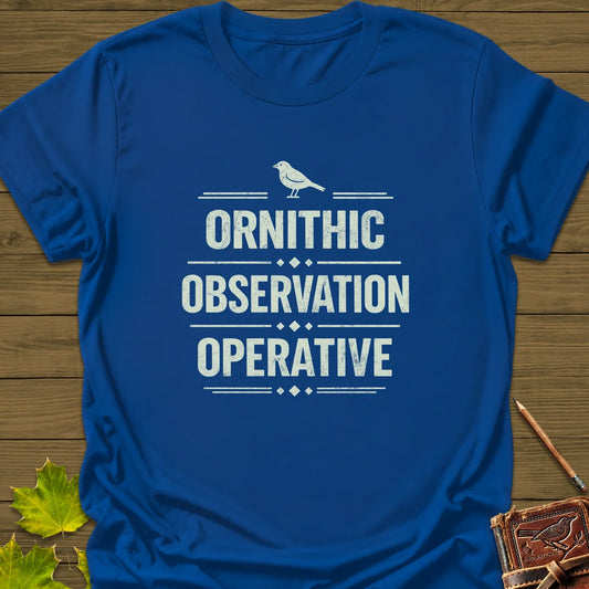 Ornithic Observation T-Shirt in Royal