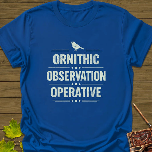 Ornithic Observation T-Shirt in Royal