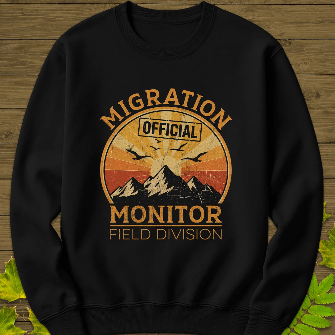 Migration Monitor Sweatshirt in Black