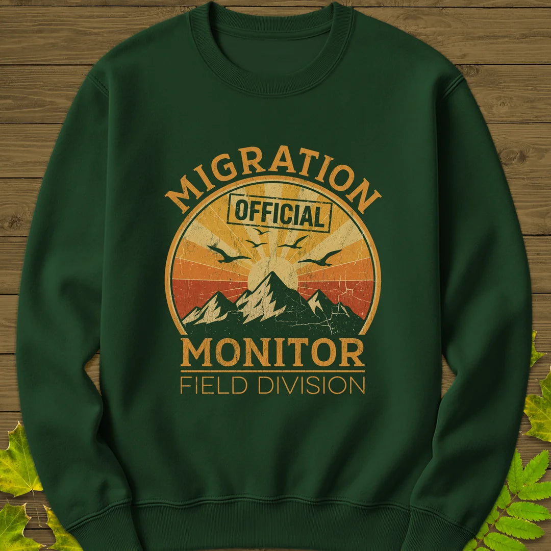 Migration Monitor Sweatshirt in Forest Green