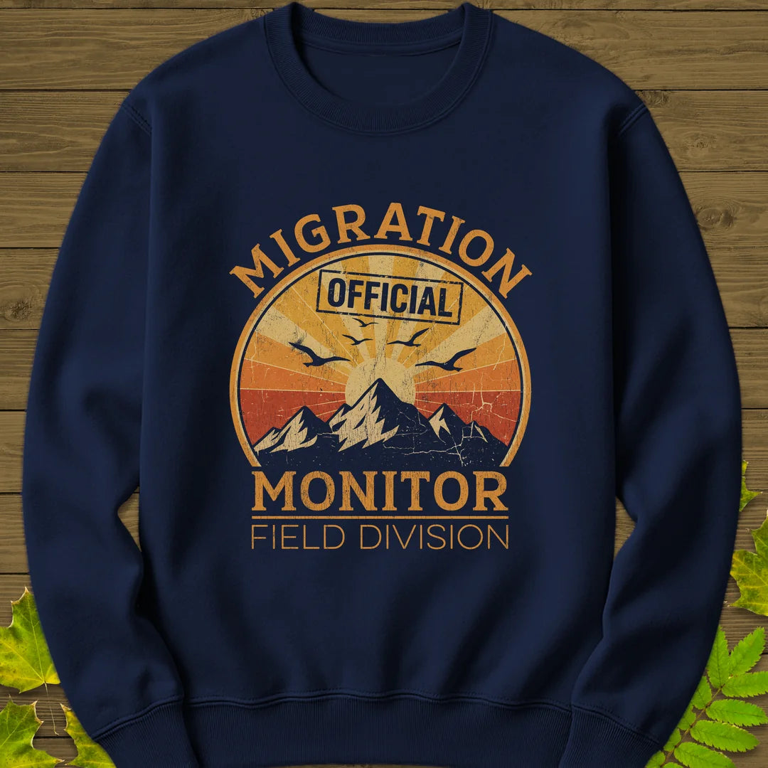 Migration Monitor Sweatshirt in Navy