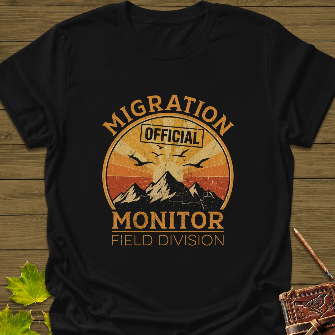 Migration Monitor T-Shirt in Black