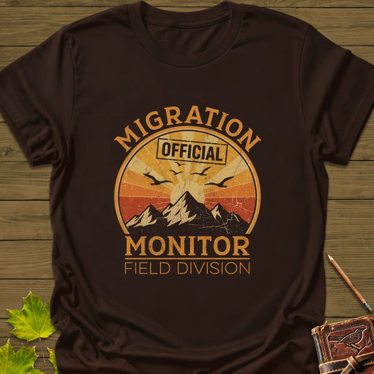 Migration Monitor T-Shirt in Dark Chocolate