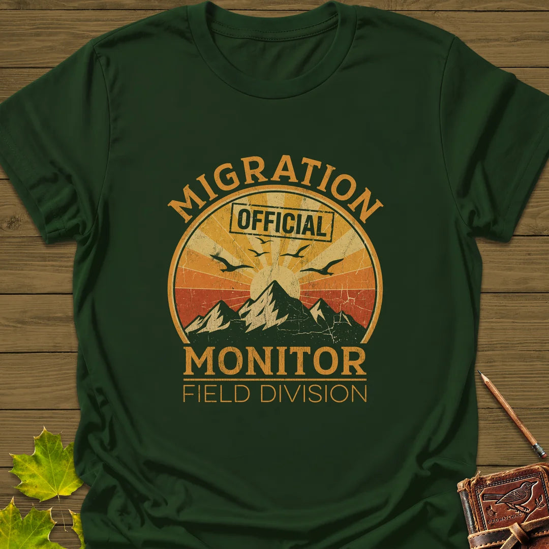 Migration Monitor T-Shirt in Forest Green