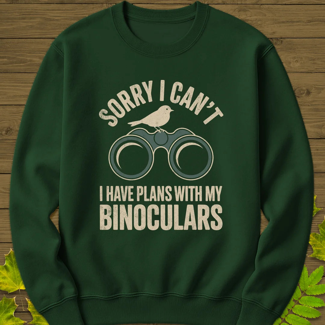 Binoculars Plan Sweatshirt in Forest Green