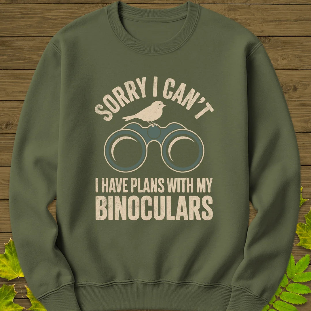 Binoculars Plan Sweatshirt in Military Green