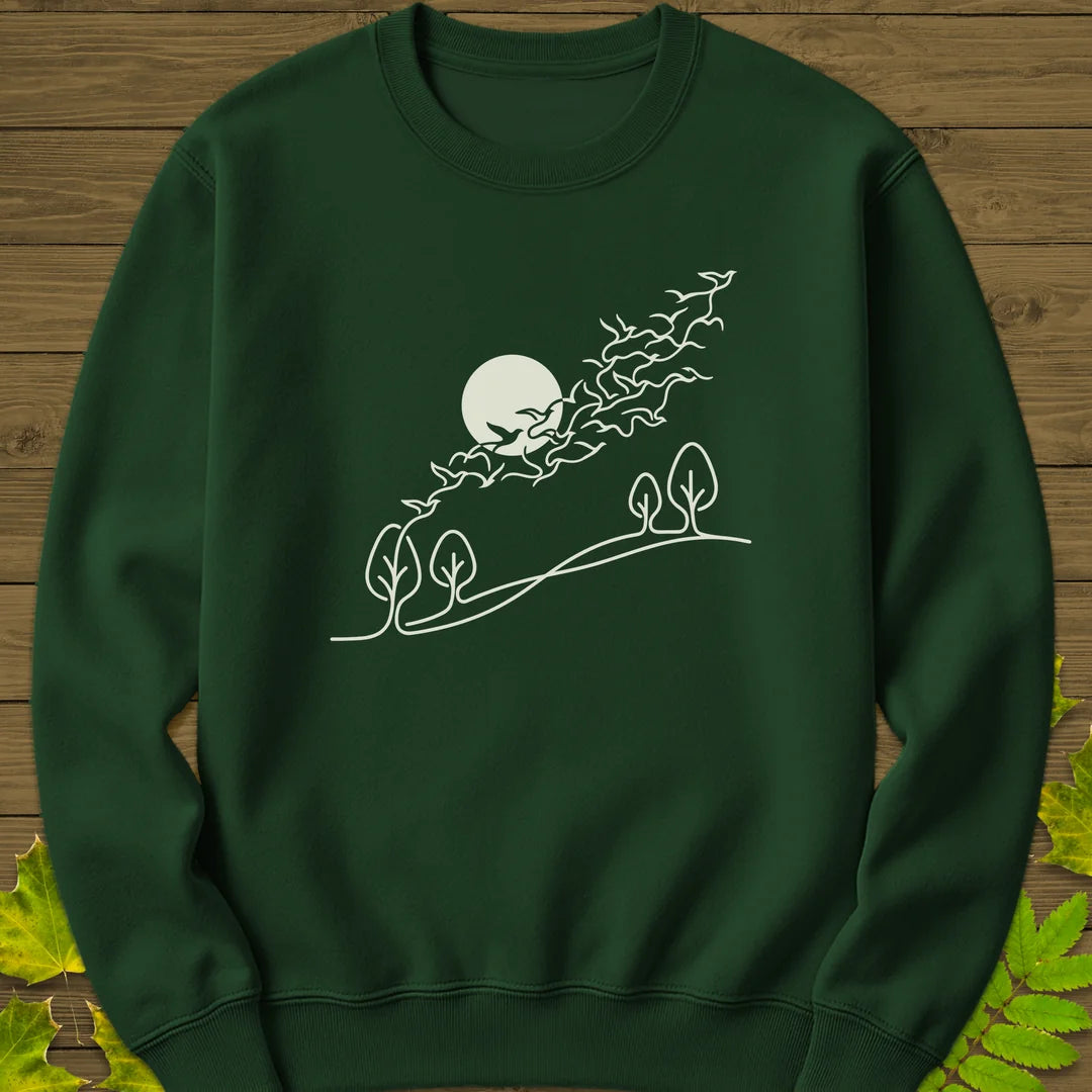 In Flight Sweatshirt in Forest Green