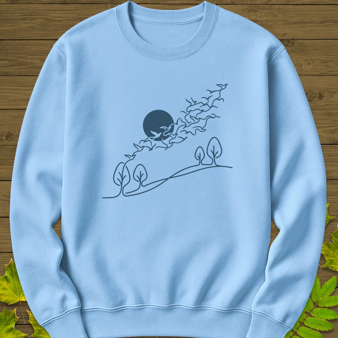 In Flight Sweatshirt in Light Blue