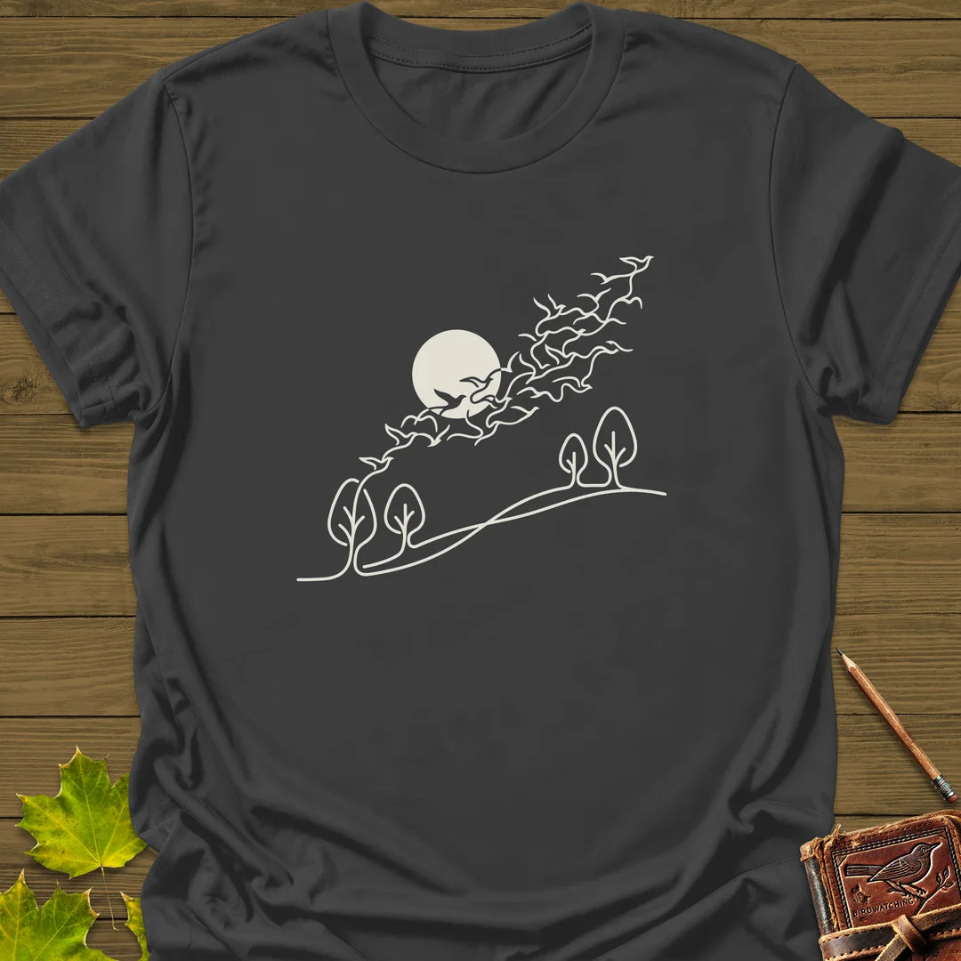 In Flight T-Shirt in Charcoal