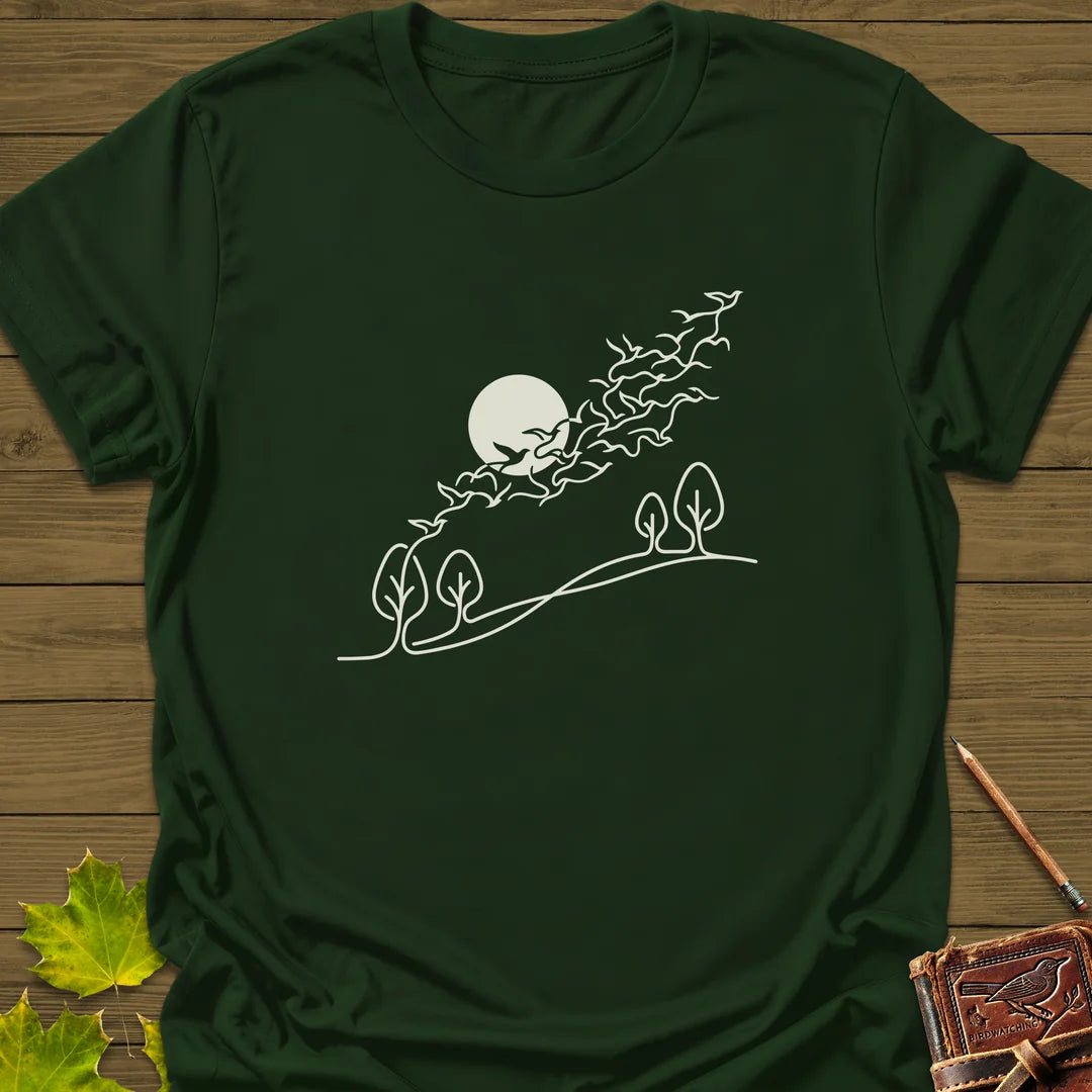 In Flight T-Shirt in Forest Green