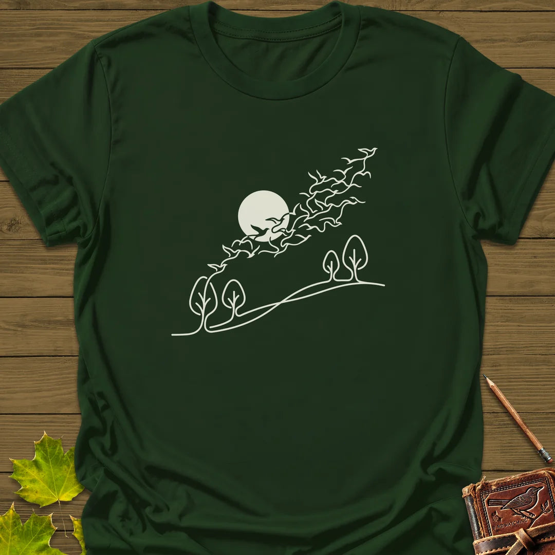 In Flight T-Shirt in Forest Green