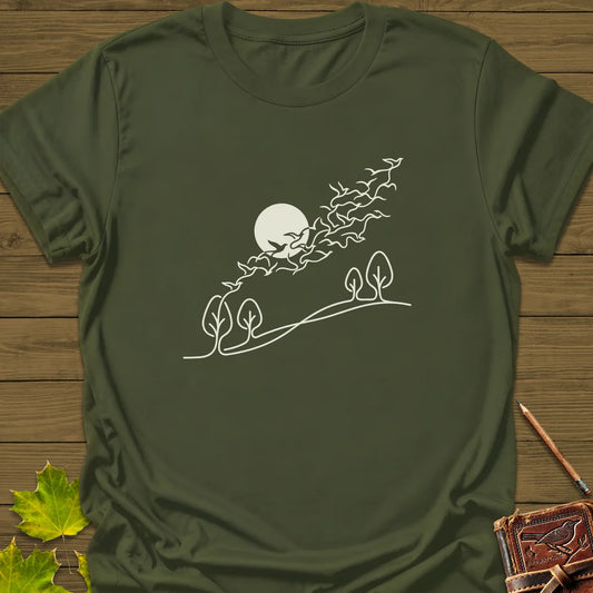 In Flight T-Shirt in Military Green
