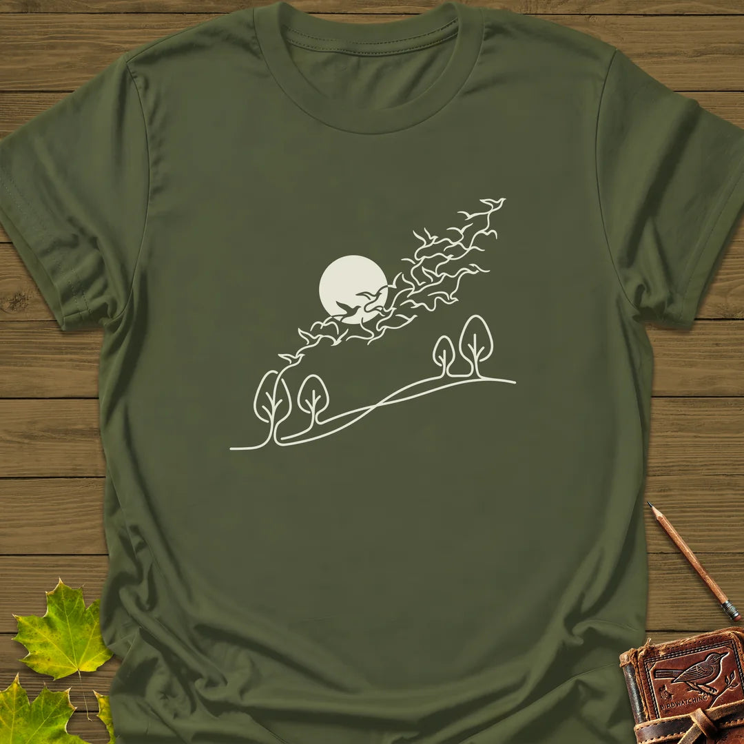 In Flight T-Shirt in Military Green