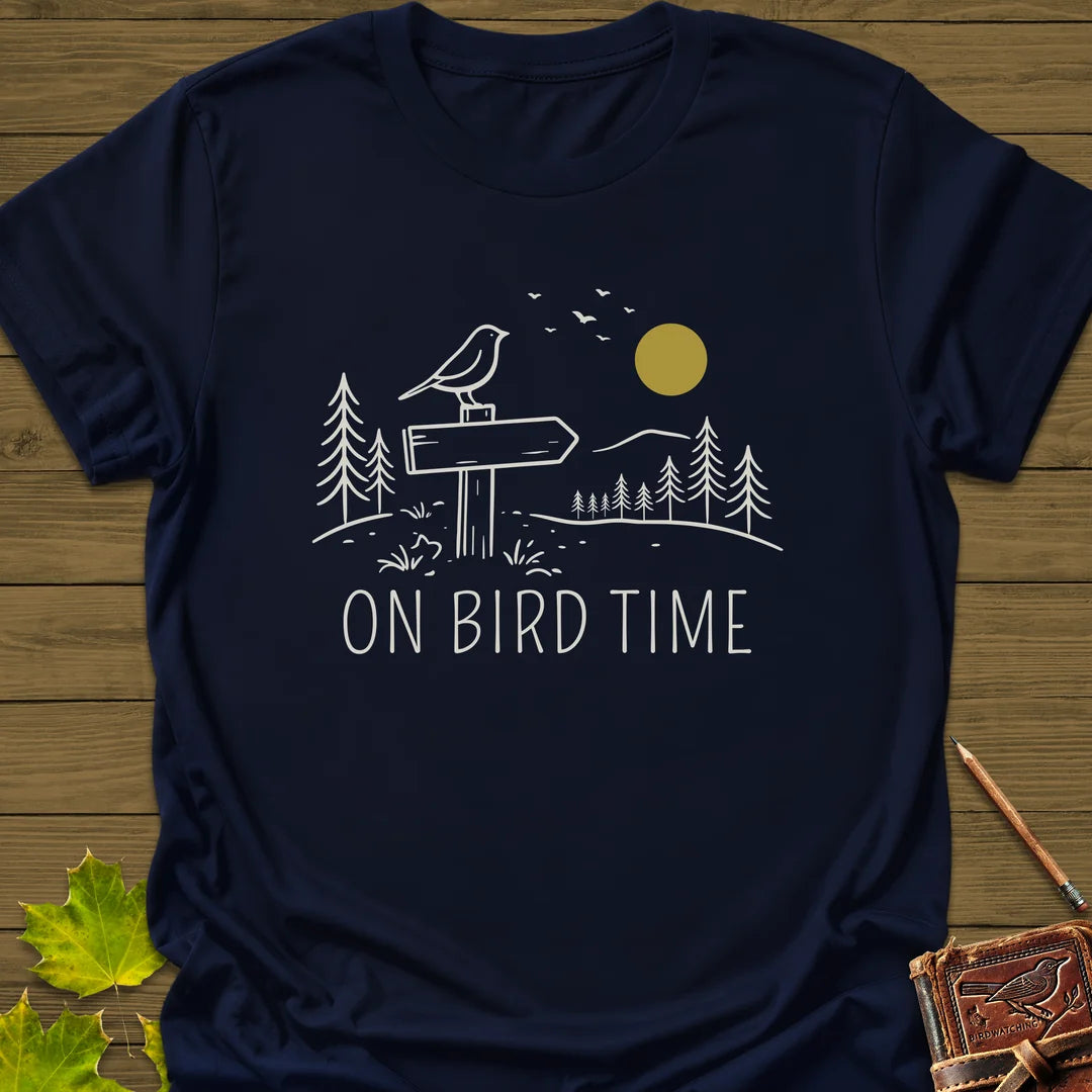 On Bird Time T-Shirt in Navy