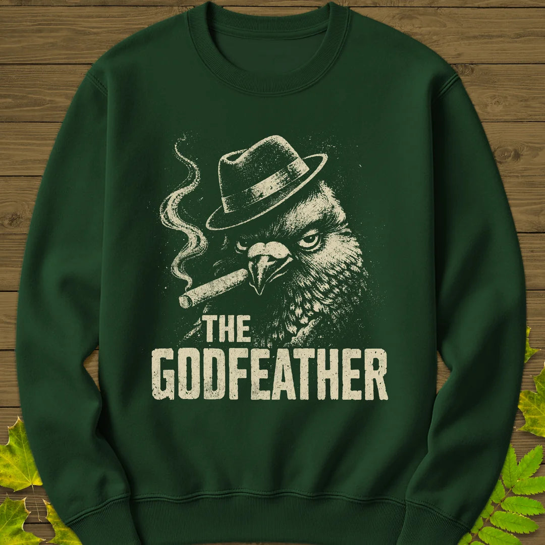 The Godfeather Sweatshirt in Forest Green