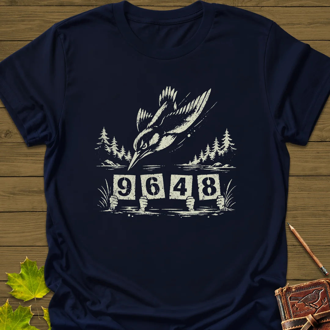 Kingfisher Dive T-Shirt in Navy